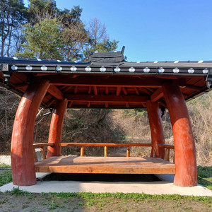 소나무 원두막 정자 이미지