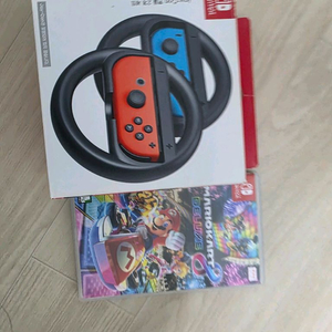 닌텐도스위치 마리오카트8 +정품핸들 세트 이미지