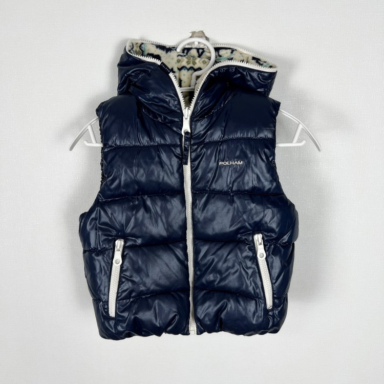 폴햄/양면 후리스 패딩 조끼 베스트 아동100 110/라덴 이미지