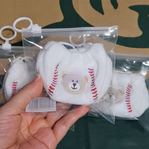 미개봉]스타벅스 2026 KBO 베어리스타 야구공 복조리 키링 키체인 이미지