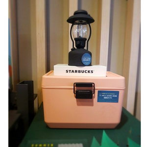 스타벅스 쿨러 (아이스박스) 핑크색 새상품 이미지