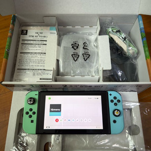 닌텐도 스위치 동물의숲에디션 256gb [커ㅍ] 이미지