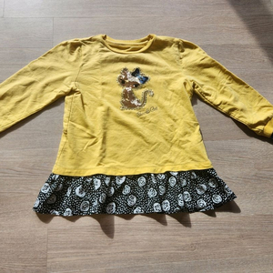 프렌치캣 130. 스팽글 롱 노랑. 이미지