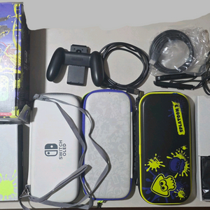 닌텐도 스위치 oled 스플래툰 에디션 + 악세사리 이미지