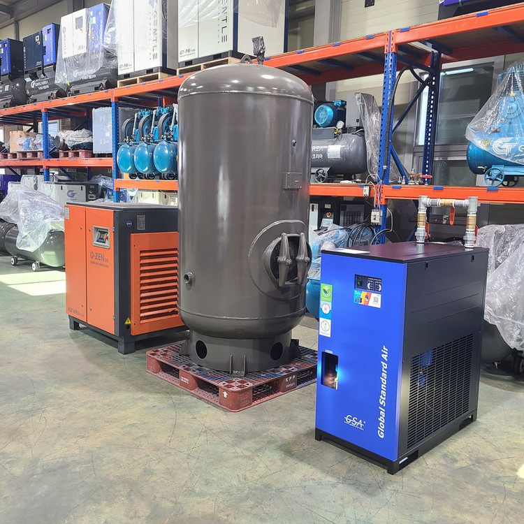 30마력 스크류 콤프레샤 세트 – 중고 콤프레셔 이미지