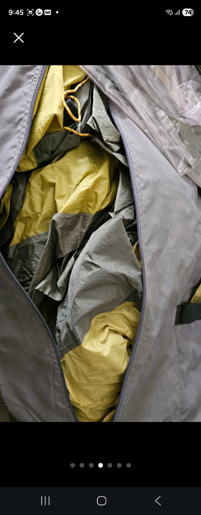 캠핑 텐트 캠프타운 빅돔S 머스타드색상 이미지