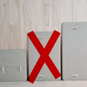 데스커 펠트스크린 그레이 2개 이미지