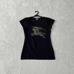 L 버버리 여성 프로섬 블랙 빅로고 반팔티 민소매 이미지