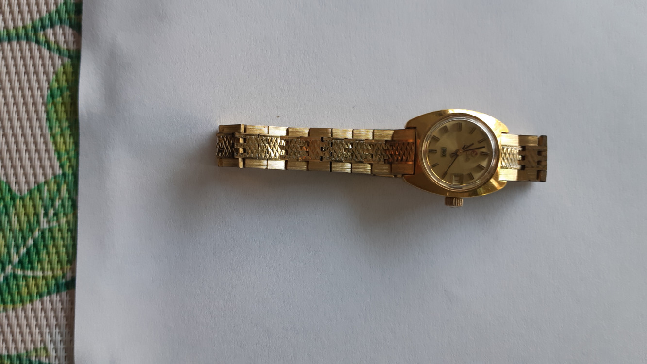 빈티지 여성용 라도 금장 오토매틱시계 이미지