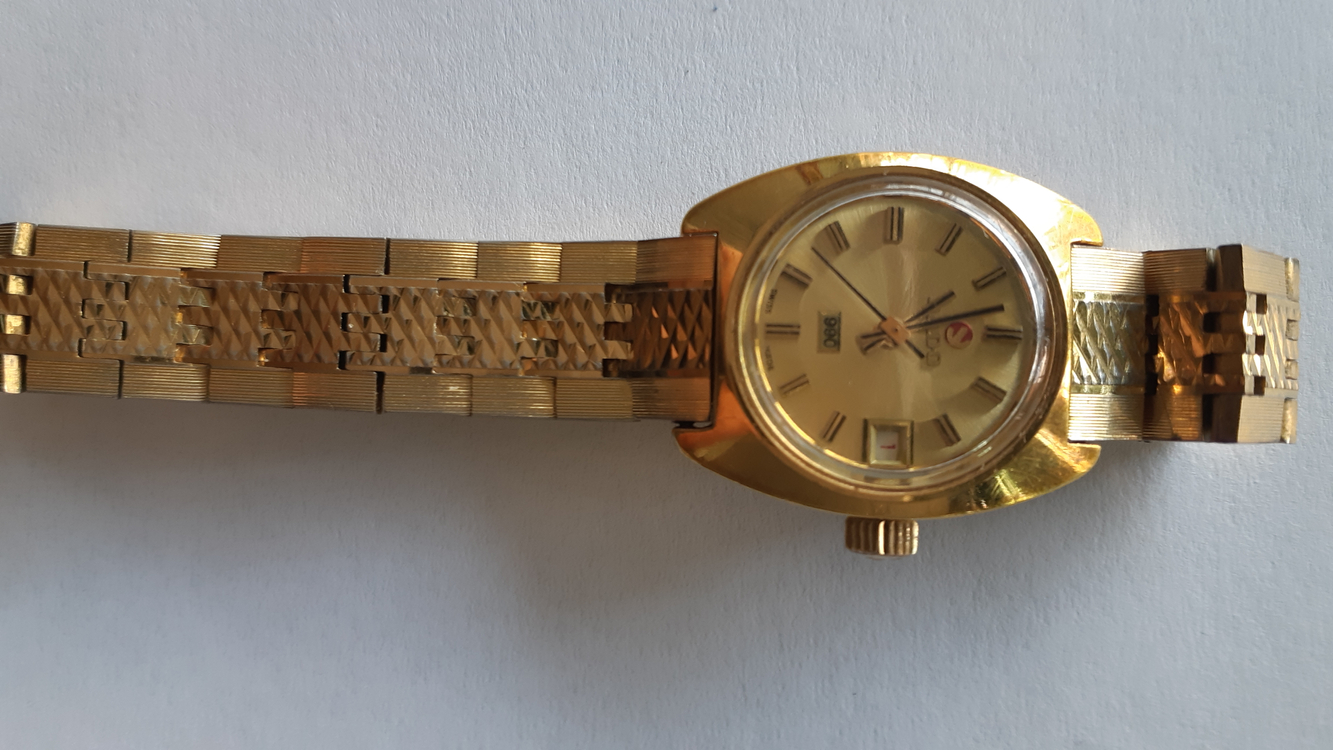 빈티지 여성용 라도 금장 오토매틱시계 이미지