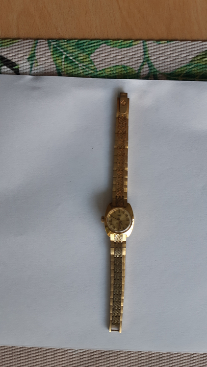 빈티지 여성용 라도 금장 오토매틱시계 이미지