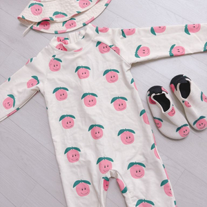 유아슈트수영복 래쉬가드 세트(모자,슈트+아쿠아슈즈) M 이미지