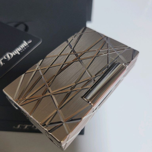 [새상품,한정판,풀세트] 듀퐁라이터 라인2 신형 ca16264 하이엔드 파이어라인 팔라듐 백금 쌍불 듀퐁 라이타 이미지