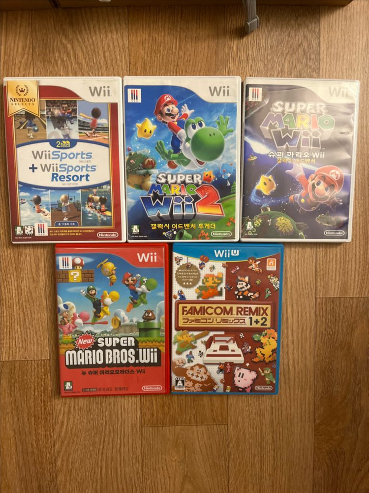 닌텐도 wii u 위유 화이트 프리미엄 세트(시로) 풀박스 + 게임팩다수 이미지