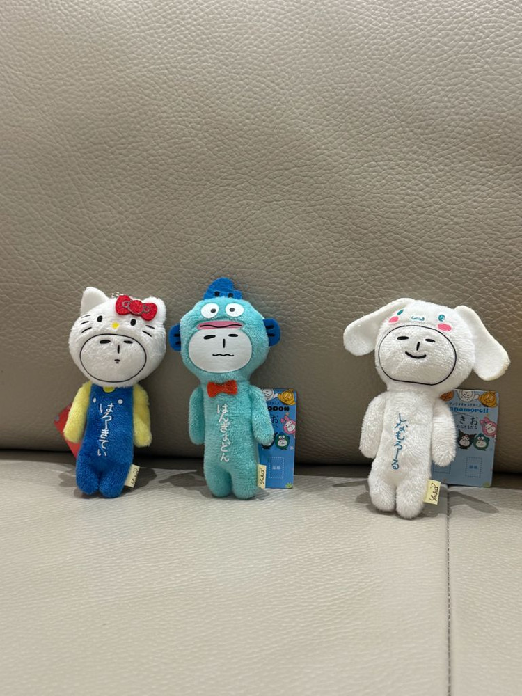 산리오 유키오 콜라보 인형 키링 (키티,한교동,마이멜로디,쿠로미,시나모롤 이미지