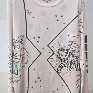 KENZO KIDS 핑크 호랑이 긴팔 티셔츠 12세 이미지