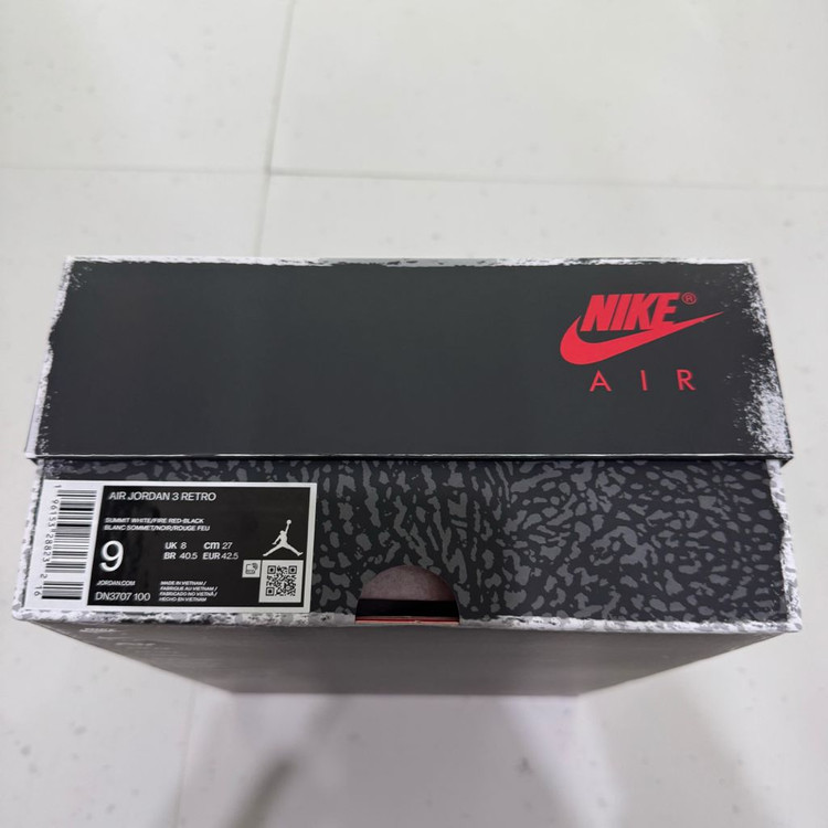 조던3 레트로 화이트 시멘트 리이매진드 270 새상품 이미지