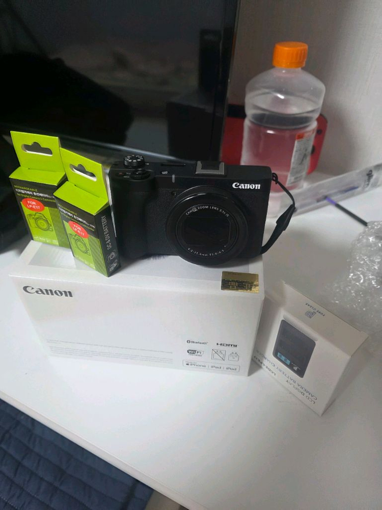 거의 새제품 캐논 파워샷 v1 충전기 여분배터리 포함 이미지
