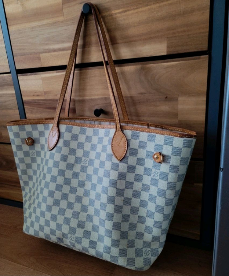 (정품) 루이비통 다미에 아주르 네버풀 토트백. 가방 !! 이미지