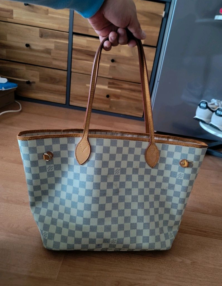 (정품) 루이비통 다미에 아주르 네버풀 토트백. 가방 !! 이미지