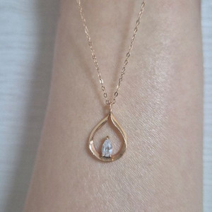 14K 물방울 목걸이 이미지