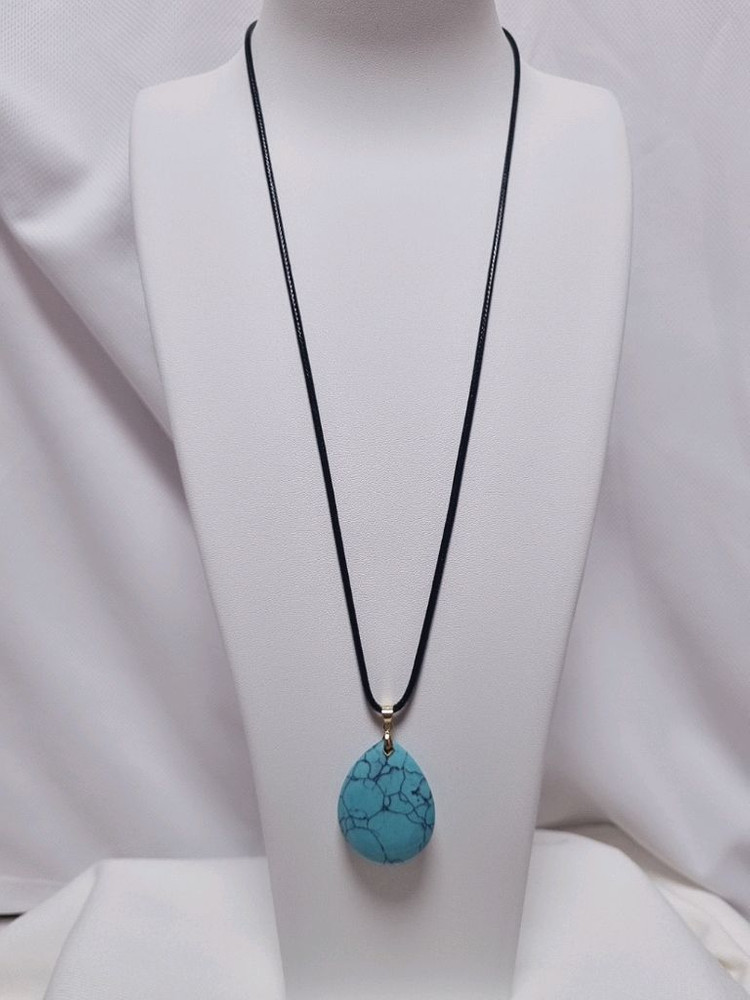 터키석(염색)펜던트 원석목걸이 이미지