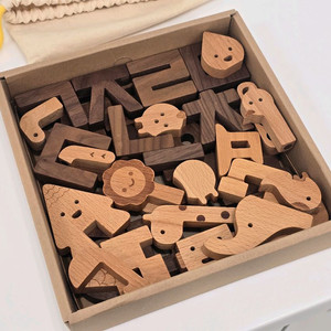 유아교구 이응이 한글블럭 원목 장난감 상태 최상 이미지