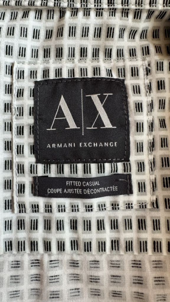 아르마니 익스체인지 AX 셔츠 남방 신사 드레스 정장 이미지