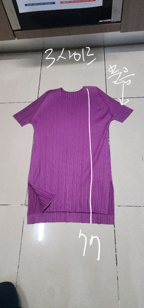 플리츠플리즈 롱 반팔 3사이즈 /팬츠등 이미지