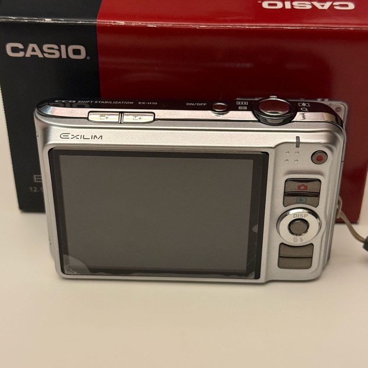 풀박스) 카시오 엑슬림 EX-H10 빈티지 디지털 카메라 디카 실버 이미지