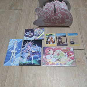 홀로라이브 사쿠라 미코 친필 싸인 외 굿즈 일괄 이미지
