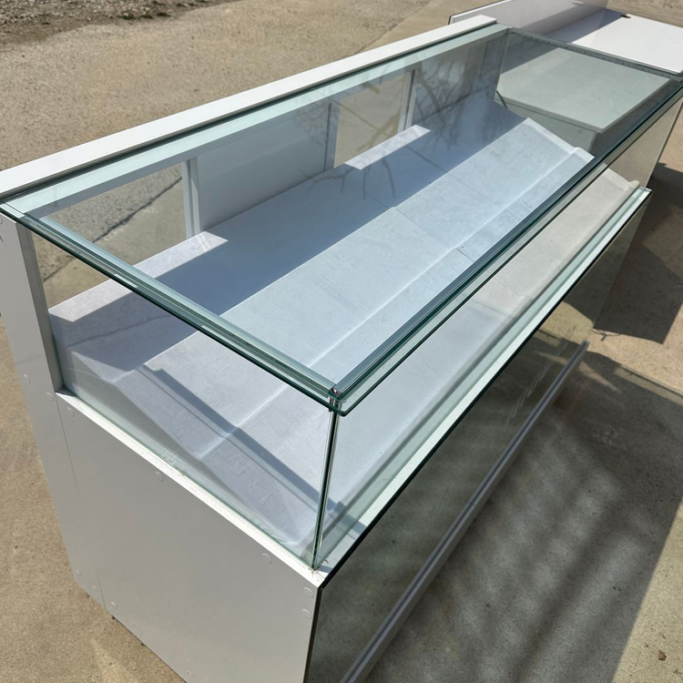 핸드폰 휴대폰 쇼케이스 진열장 메탈 진열대 인포데스크 세트 이미지