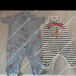 보보쇼즈 강아지 롬퍼 24-36 베베드피노 줄무늬 90 바디수트 이미지