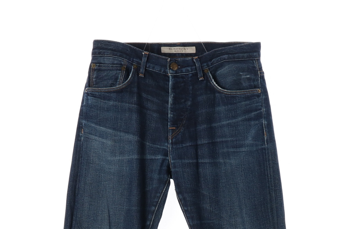 버버리 브릿 진청 주름 워싱 청바지 데님팬츠 W30 이미지