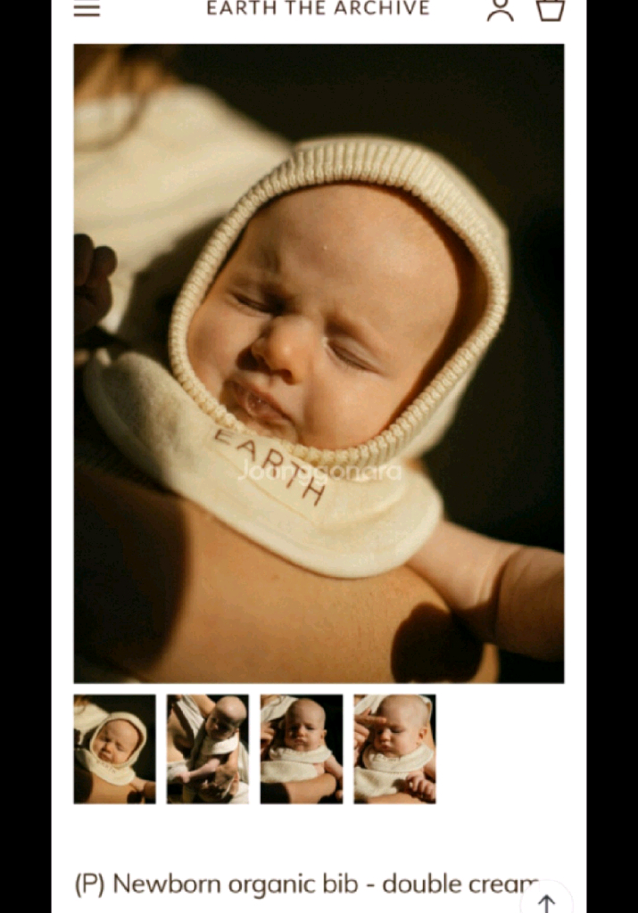 얼쓰 EARTH 신생아 턱받이 새상품 이미지