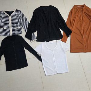 (택비만받을게요) 프리사이즈 여성 가디건 5벌 이미지