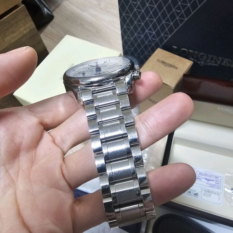 론진마스터콜렉션 문페이즈 40mm 악어줄포함 이미지