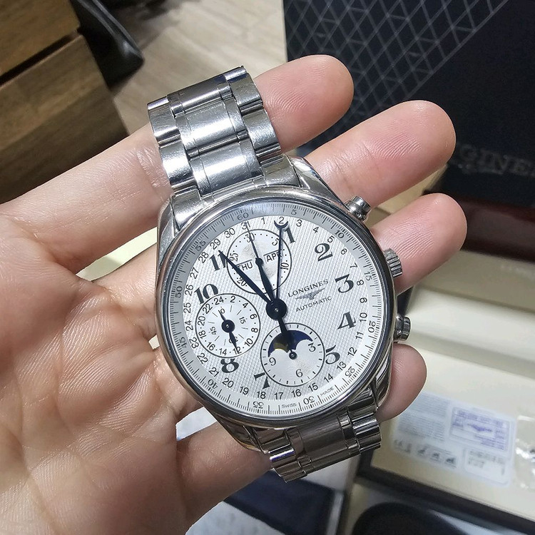 론진마스터콜렉션 문페이즈 40mm 악어줄포함 이미지