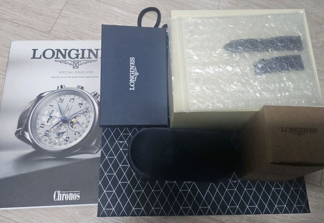 론진마스터콜렉션 문페이즈 40mm 악어줄포함 이미지