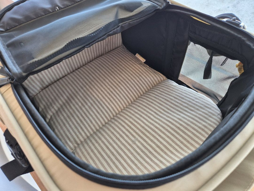 강아지 고양이 백팩 이동장 이동가방 코코백 아이보리 이미지