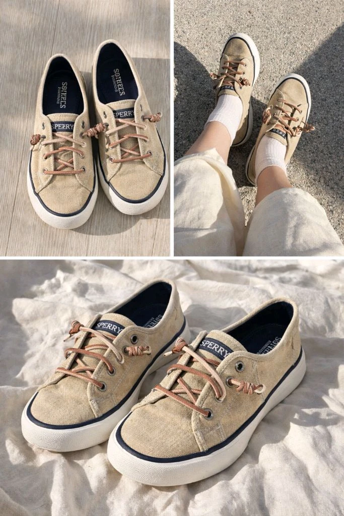 Sperry 스페리 Crest Vibe 린넨 스니커즈 보트슈즈 이미지