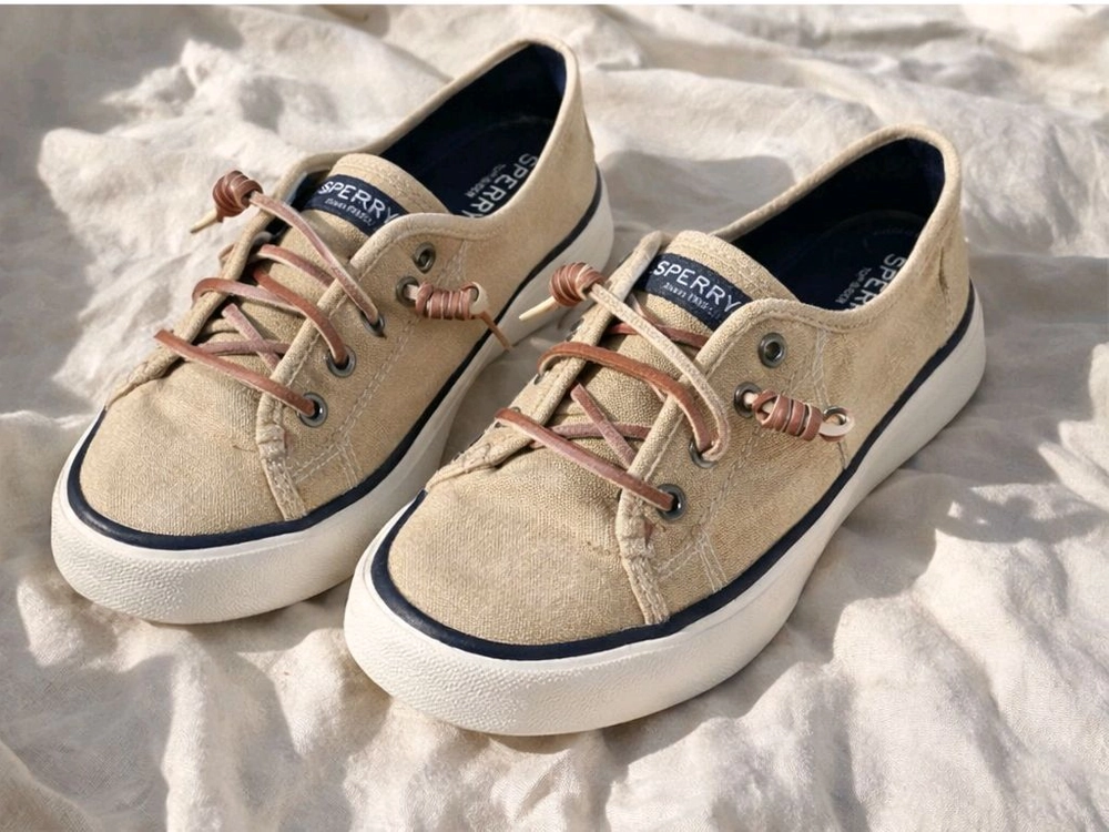 Sperry 스페리 Crest Vibe 린넨 스니커즈 보트슈즈 이미지