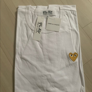 꼼데 꼼데가르송 골드와펜 반팔티 화이트 XXL 새상품 이미지