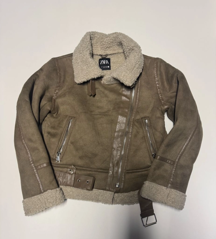 여성 자라 ZARA 스웨이드 무스탕 자켓 S 이미지