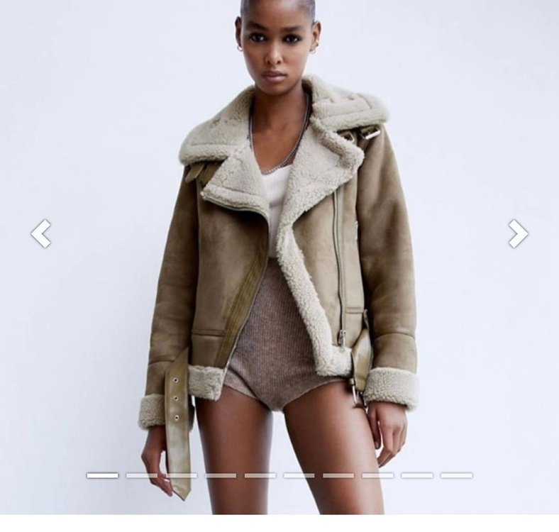 여성 자라 ZARA 스웨이드 무스탕 자켓 S 이미지