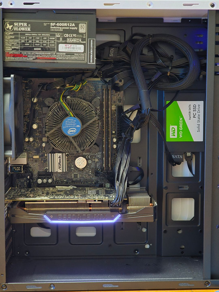 게이밍 컴퓨터 본체(i5 9400f,RTX 2070 8GB)_직거래 이미지