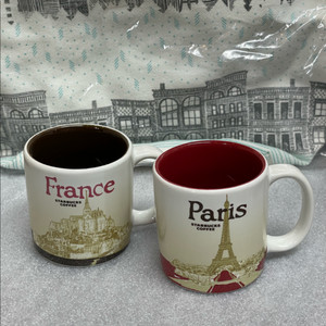 스타벅스 파리/프랑스 머그컵 2개 세트 미니 시티컵 에스프레소컵 이미지