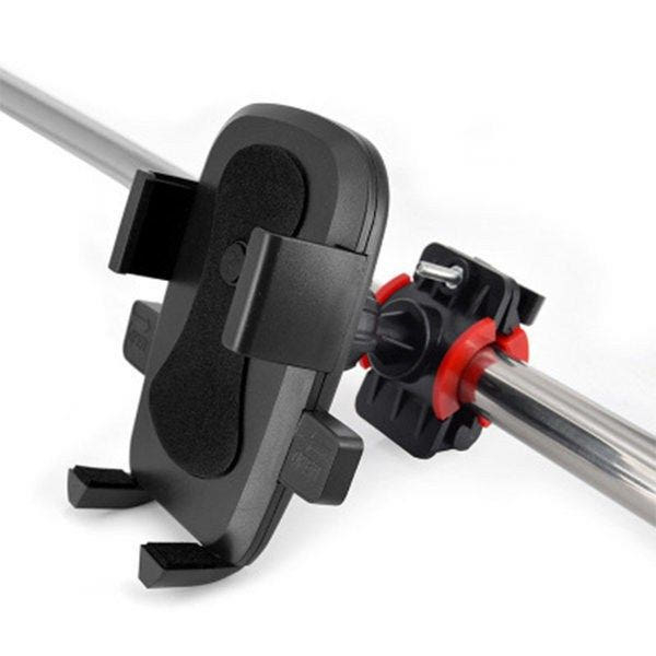 새 검은색 자전거 휴대폰 거치대 360도 회전 핸들 브라켓 핸들바 홀더 이미지
