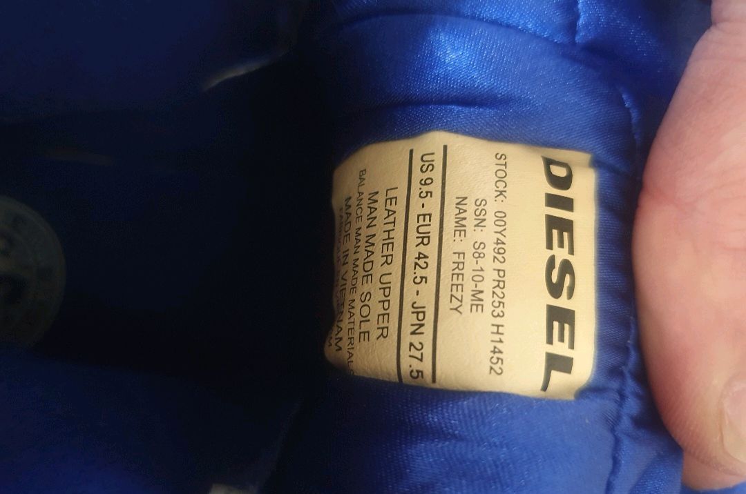 디젤 하이탑 바이크 신발 275사이즈 팔아요 이미지