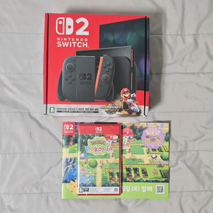 (미개봉) 닌텐도 스위치2 마리오카트 세트 + 포켓몬 포코피아 이미지
